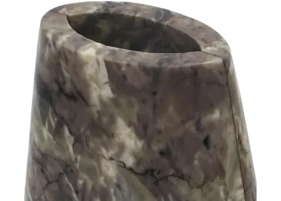 TOV Furniture Samma Gray Marble Vase, Medium