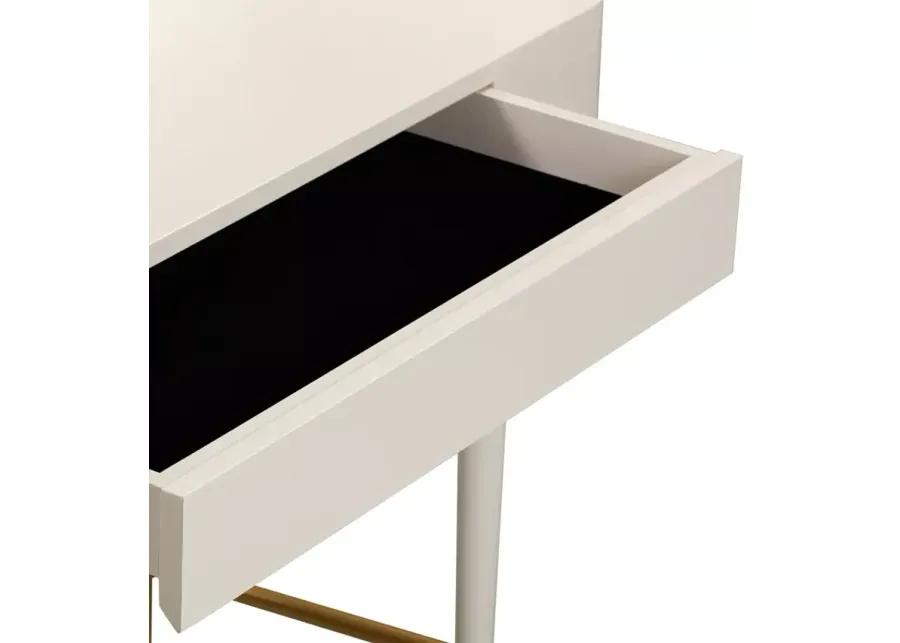 TOV Furniture Penelope Faux Leather Wrapped Vanity Desk