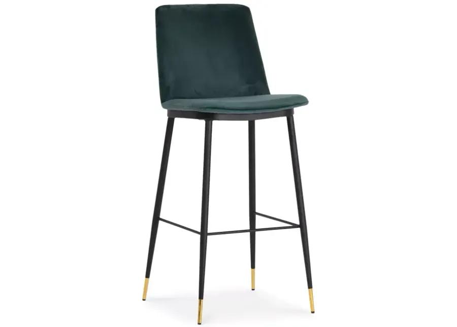 TOV Furniture Evora Velvet Counter Stool, Set of 2