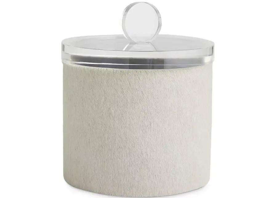 Arteriors Dora Calf Hair & Acrylic Containers, Set of 3