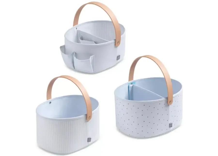Delta Children babyGap by Delta Children 3-Pack Nested Fabric Storage Bins with Handles