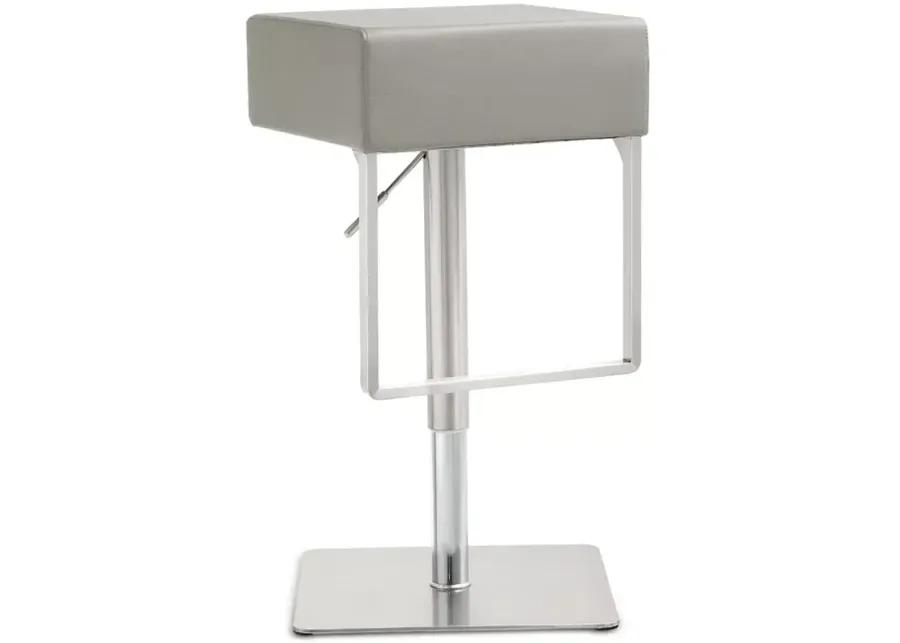 TOV Furniture Seville Light Gray Adjustable Barstool