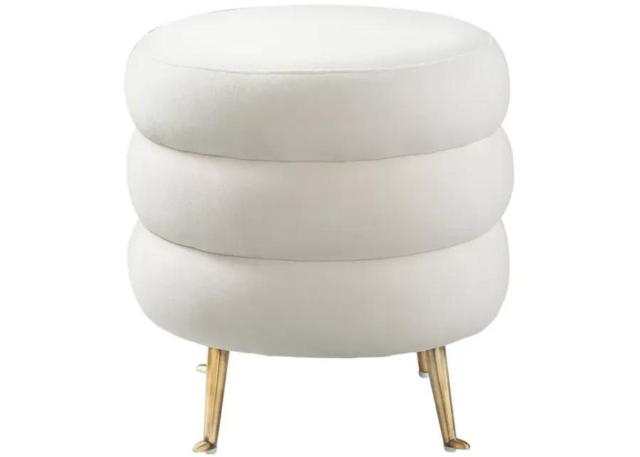 TOV Furniture Ladder Velvet Ottoman