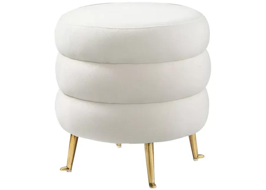 TOV Furniture Ladder Velvet Ottoman