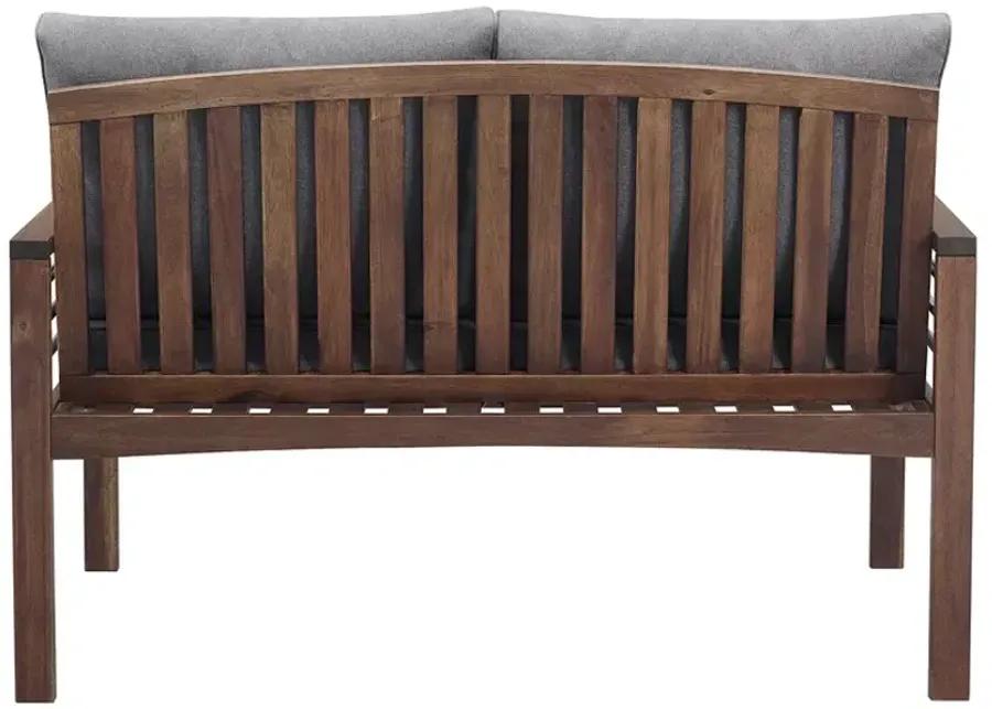 WALKER EDISON Modern Outdoor Loveseat