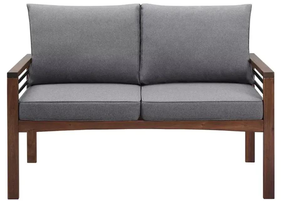 WALKER EDISON Modern Outdoor Loveseat