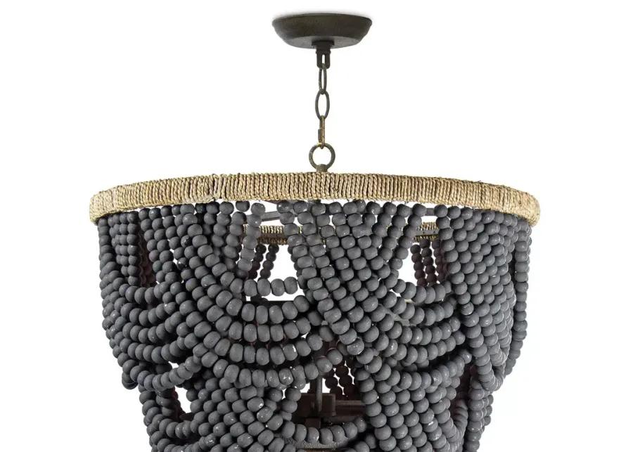 Regina Andrew Design Lorelei 8 Light Wood Bead Chandelier