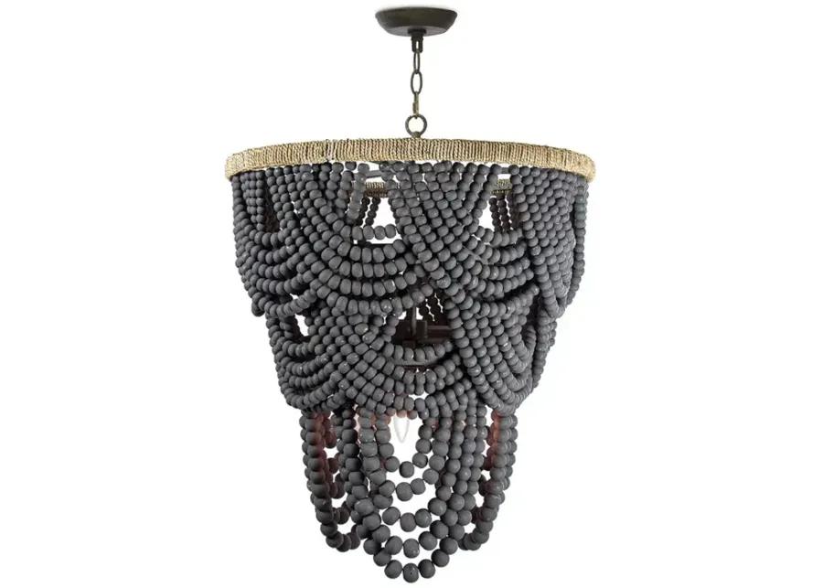 Regina Andrew Design Lorelei 8 Light Wood Bead Chandelier