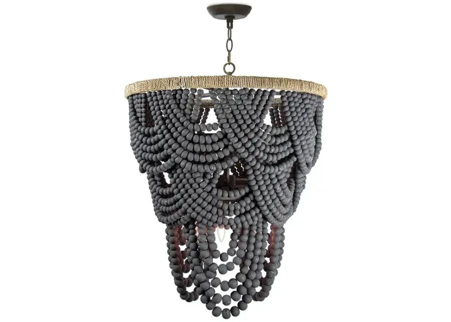 Regina Andrew Design Lorelei 8 Light Wood Bead Chandelier