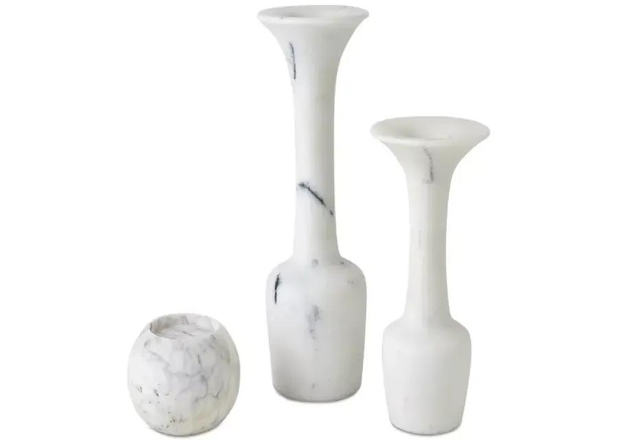 Global Views Calyx Marble Candle Holder