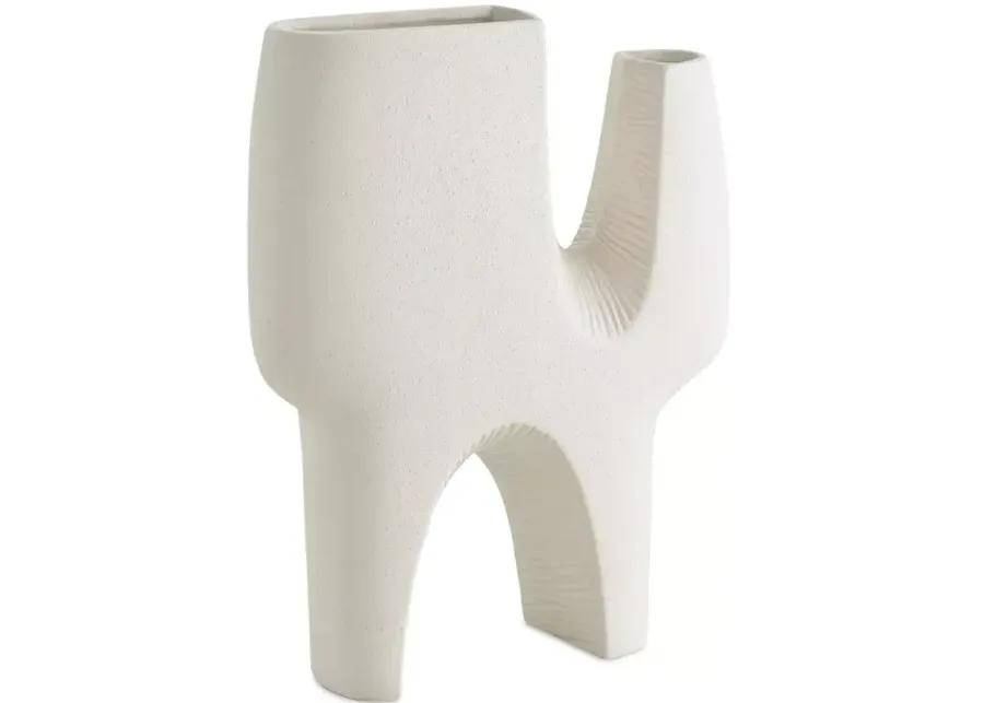 Global Views Cassel Vase in Matte White, Large