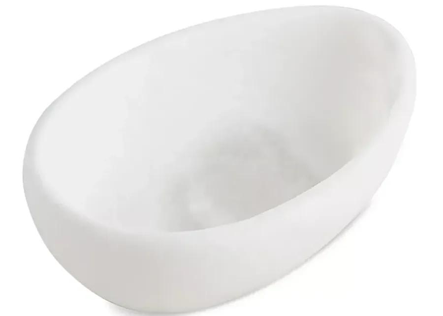 Global Views Oblique Bowl in White, Large