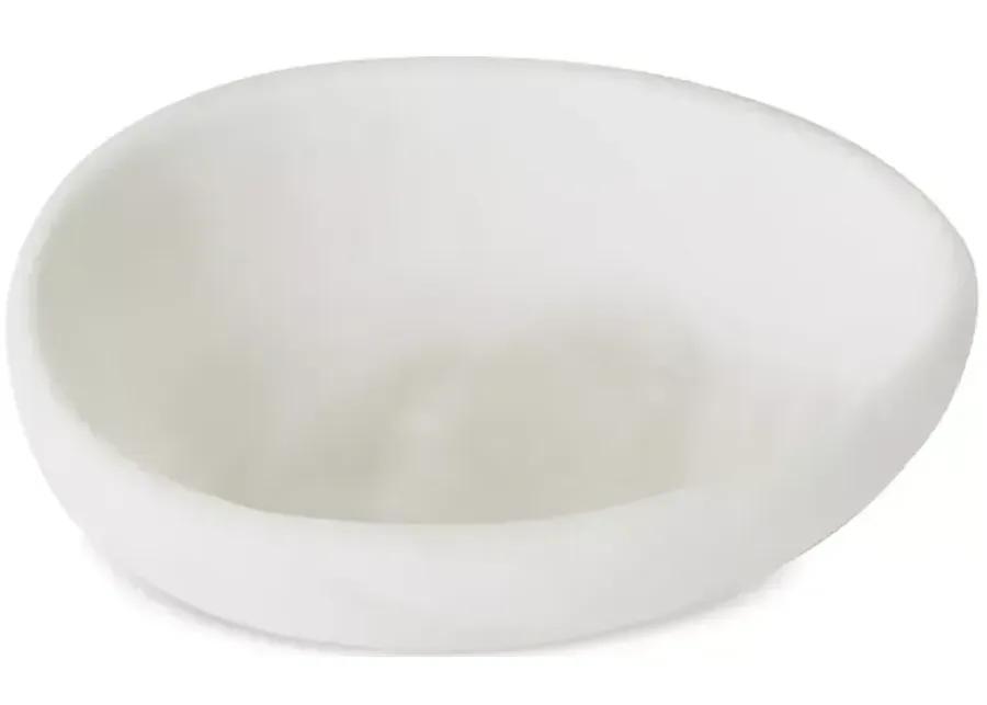 Global Views Oblique Bowl in White, Large