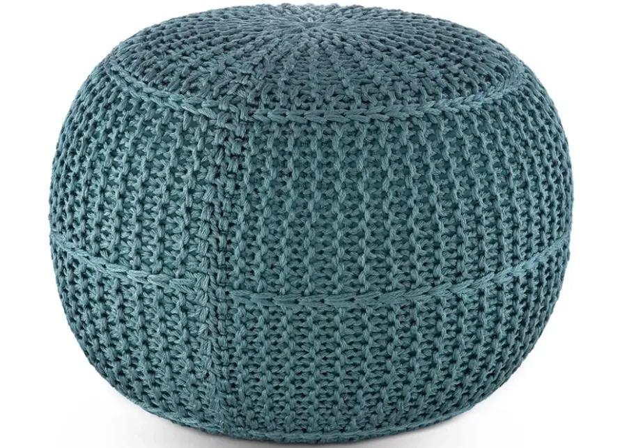 Dita Knit Outdoor-Safe Pouf