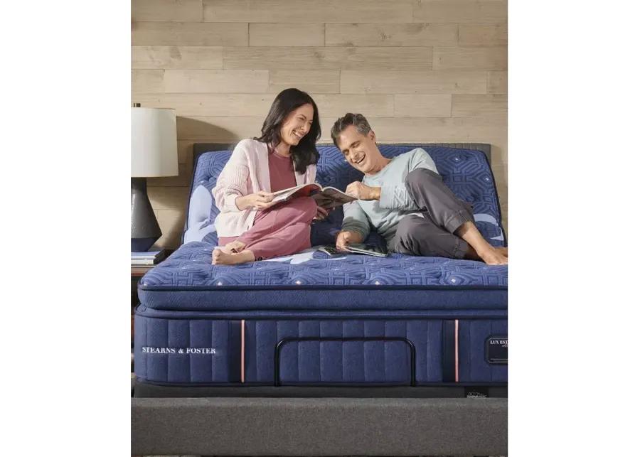 Stearns & Foster Luxe Estate Soft Pillow Top Split California King Mattress & 5" Low Profile Box Spring Set
