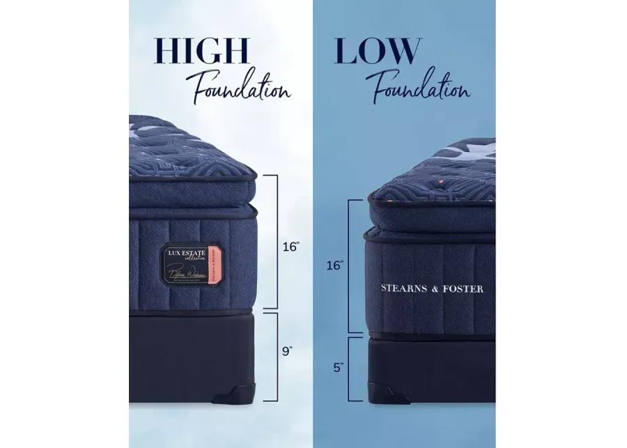 Stearns & Foster Luxe Estate Medium Pillow Top Split California King Mattress & 5" Low Profile Box Spring Set