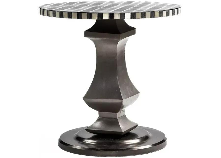 Mackenzie-Childs Spot On Accent Table, Black