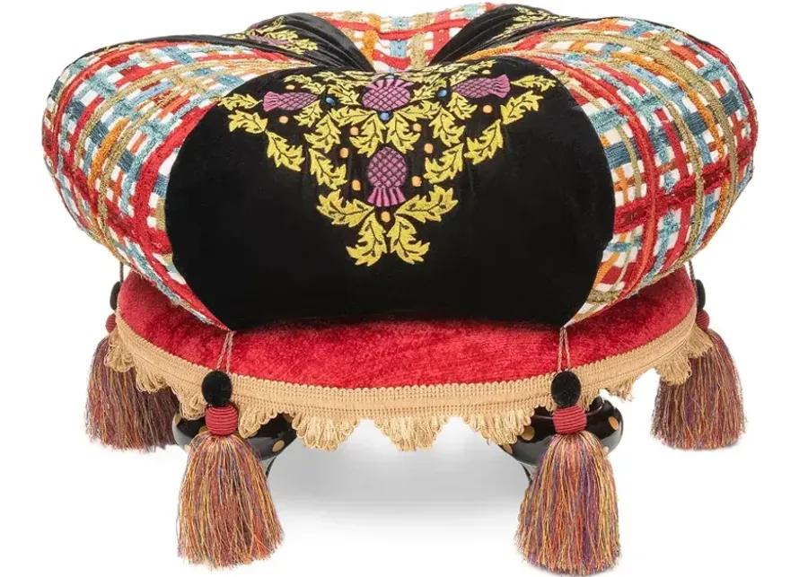 Mackenzie-Childs Bramble Briar Footstool 