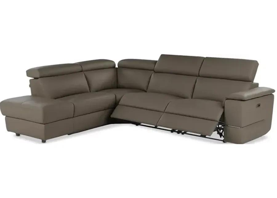 Giuseppe Nicoletti Ronaldo 3 Piece Recliner Sectional