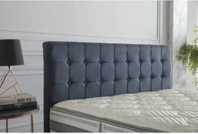 Stratton Navy Upholstered Bed