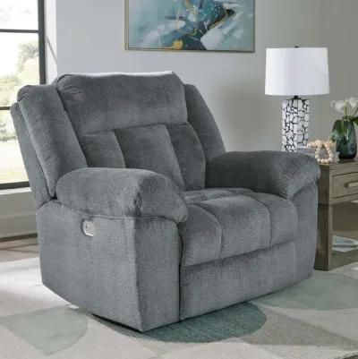 Tip-Off Slate Power Headrest Recliner