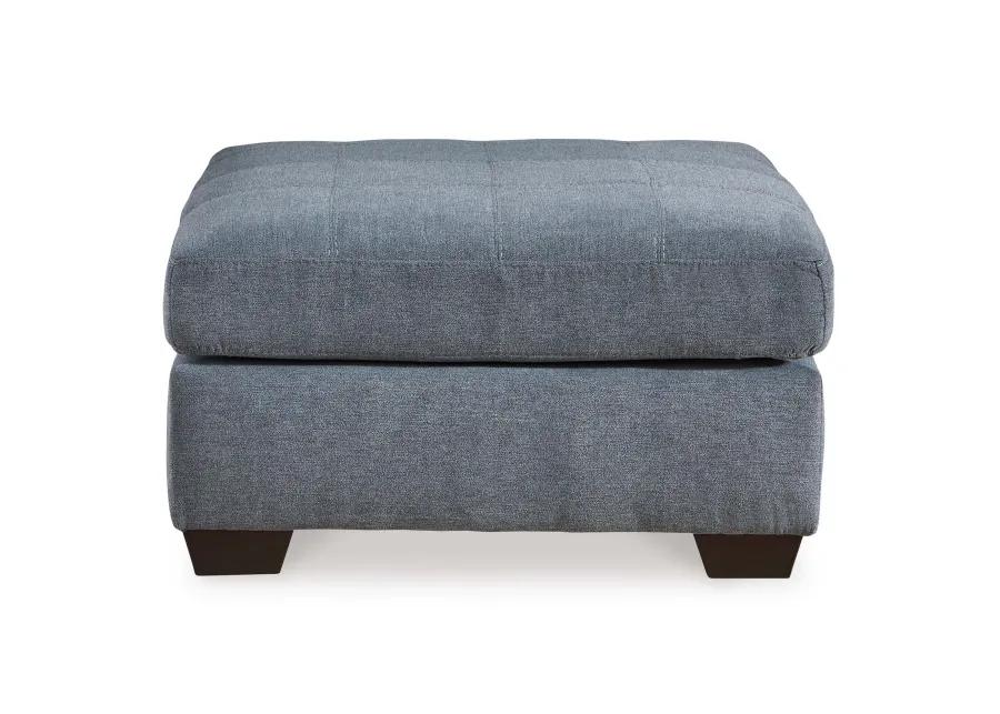 Marleton Denim Oversized Ottoman