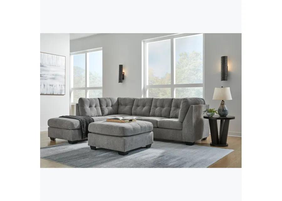 Marleton Gray Oversized Ottoman