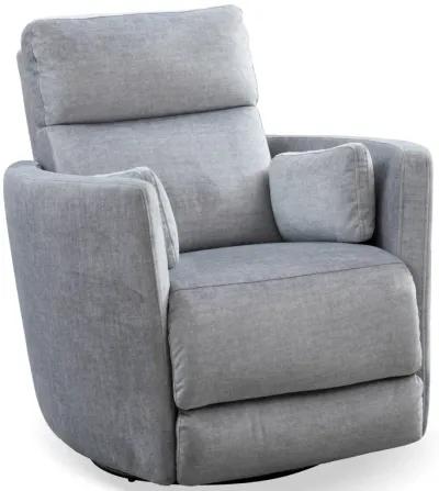 Grayson Silver Swivel Recliner