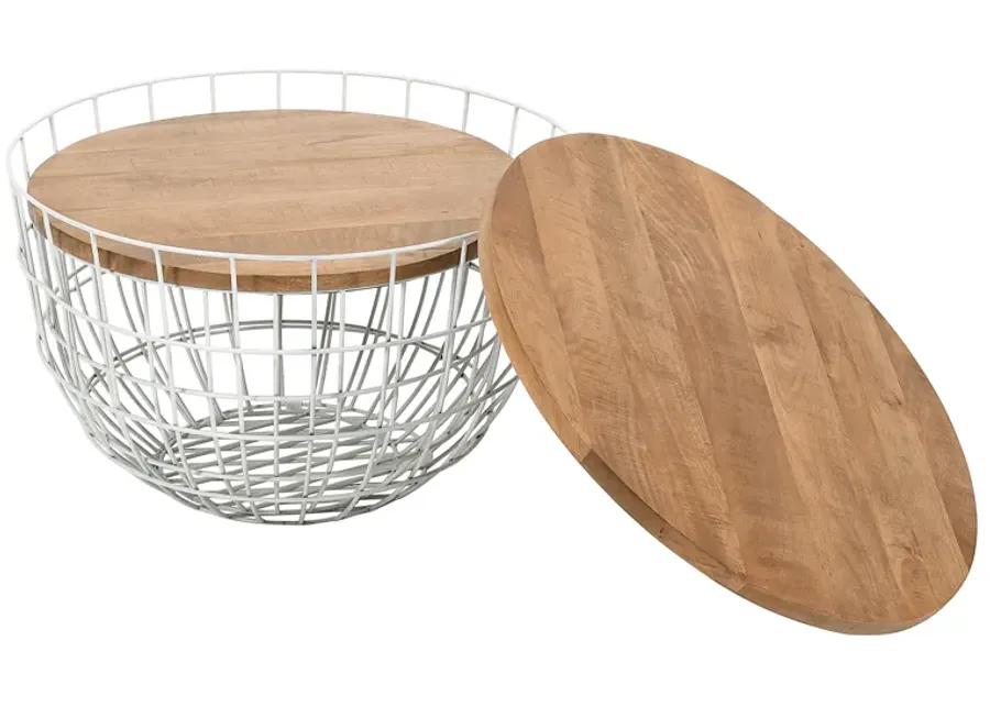 Rondo White Nesting Cocktail Tables