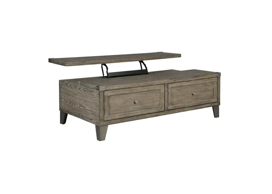 Chazney Rustic Brown Lift Top Cocktail Table