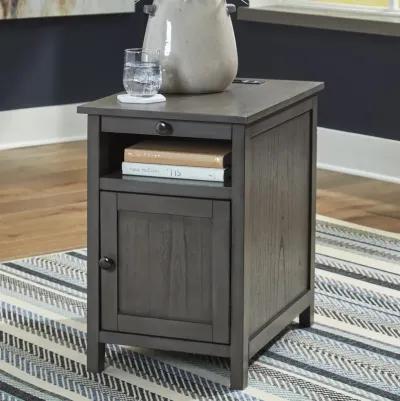 Treytown Gray Chairside Table