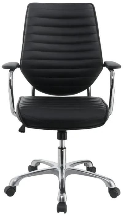 Chrome Black Office Chair