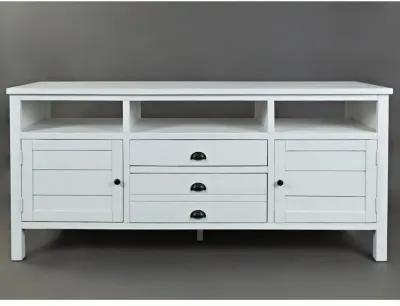 Seaside Weathered White 70 Inch Media Unit