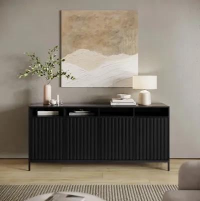 Ryder Black 70-Inch Entertainment Unit