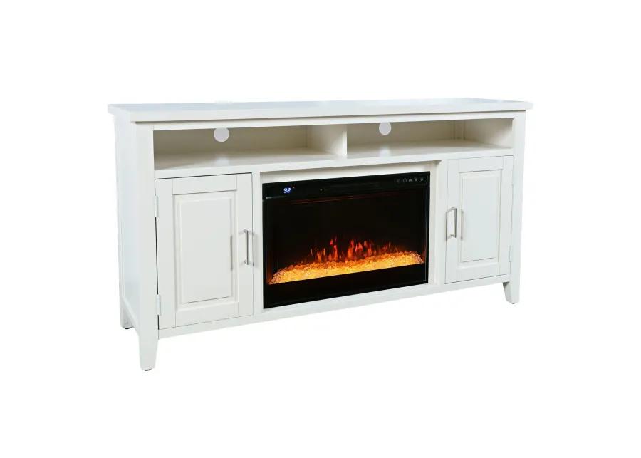 Urban Icon White Fireplace Entertainment Unit