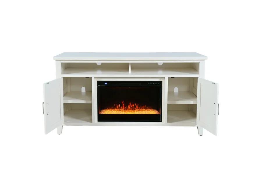 Urban Icon White Fireplace Entertainment Unit