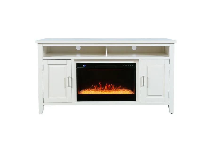 Urban Icon White Fireplace Entertainment Unit