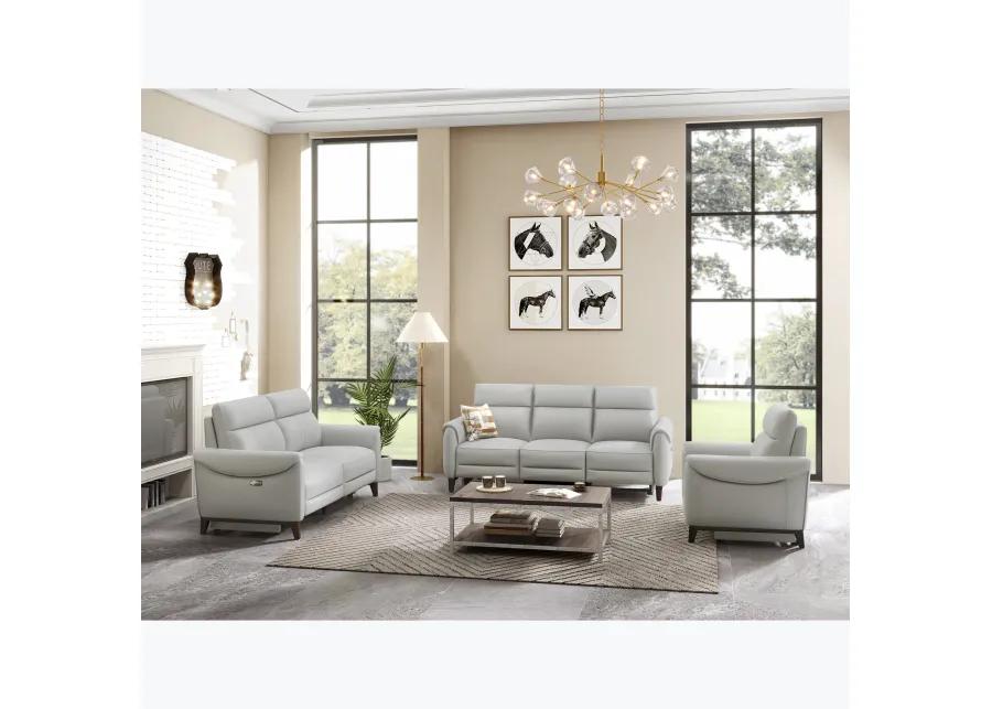 Florida Grey Power Headrest Reclining Sofa