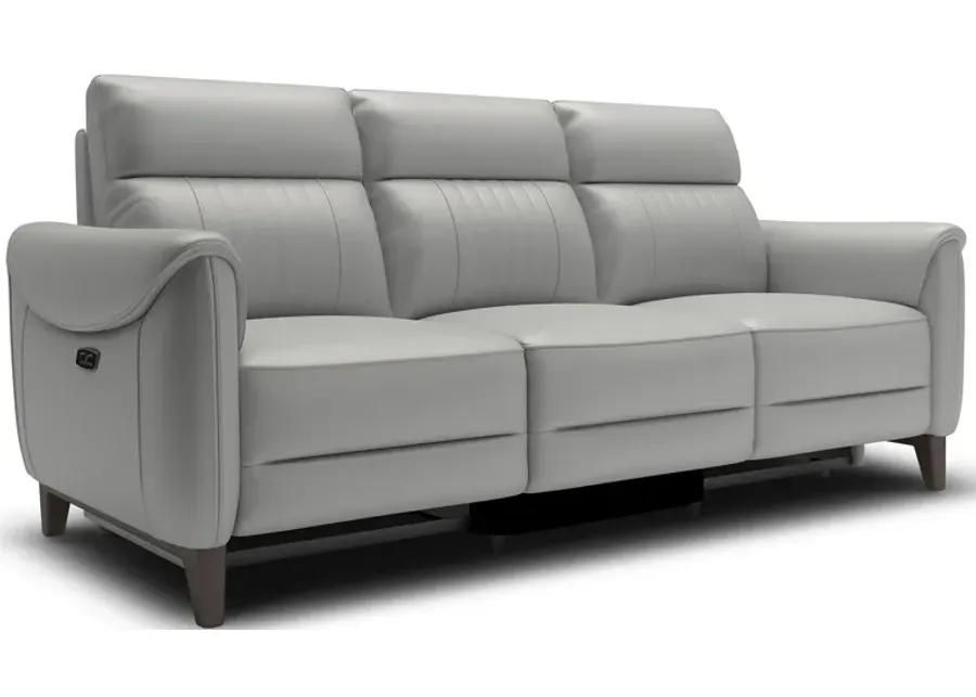 Florida Grey Power Headrest Reclining Sofa