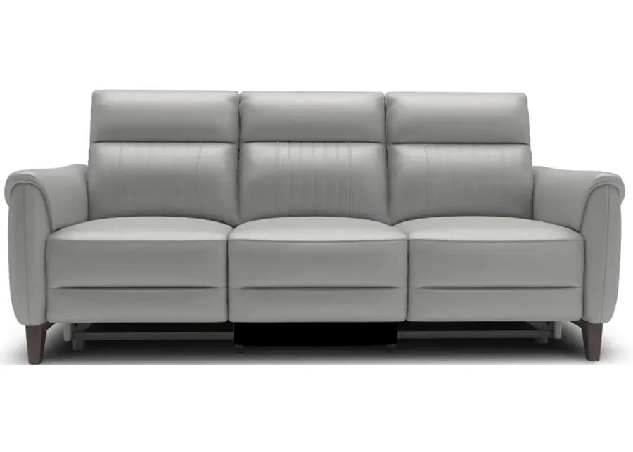 Florida Grey Power Headrest Reclining Sofa