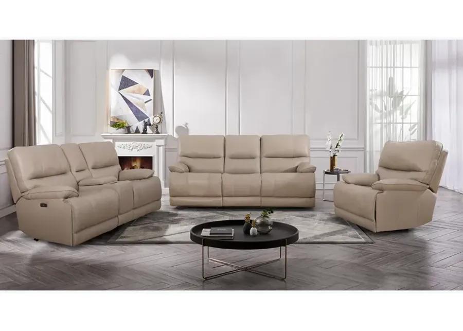 Theo Taupe Power Reclining Sofa