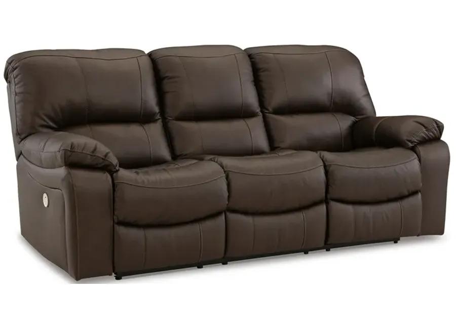 Leesworth Brown Power Reclining Sofa