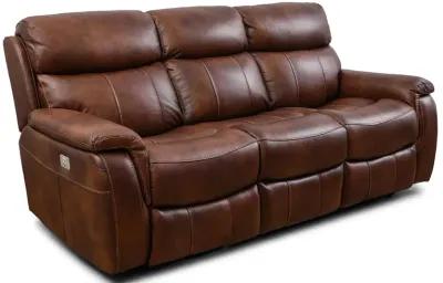 Brandon Light Brown Power Headrest Reclining Sofa