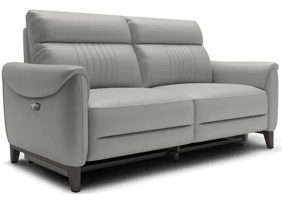 Florida Grey Power Headrest Reclining Loveseat