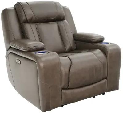 Boston Charcoal Zero Gravity Power Headrest Recliner