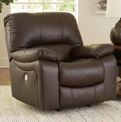 Leesworth Brown Power Rocker Recliner