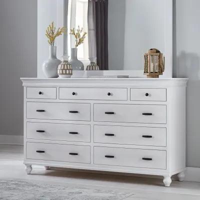 Cottage Pearl White Dresser