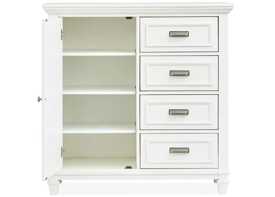 Charleston White Door Chest