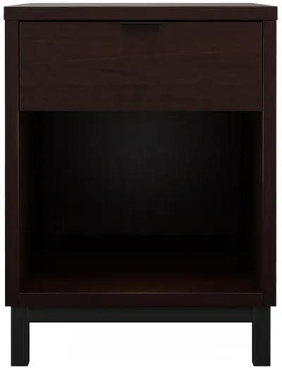 Solace Wild Walnut/Black Nightstand