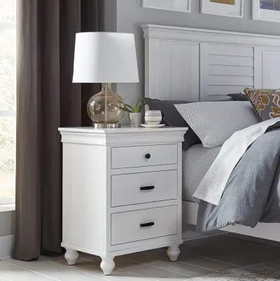 Cottage Pearl White Nightstand